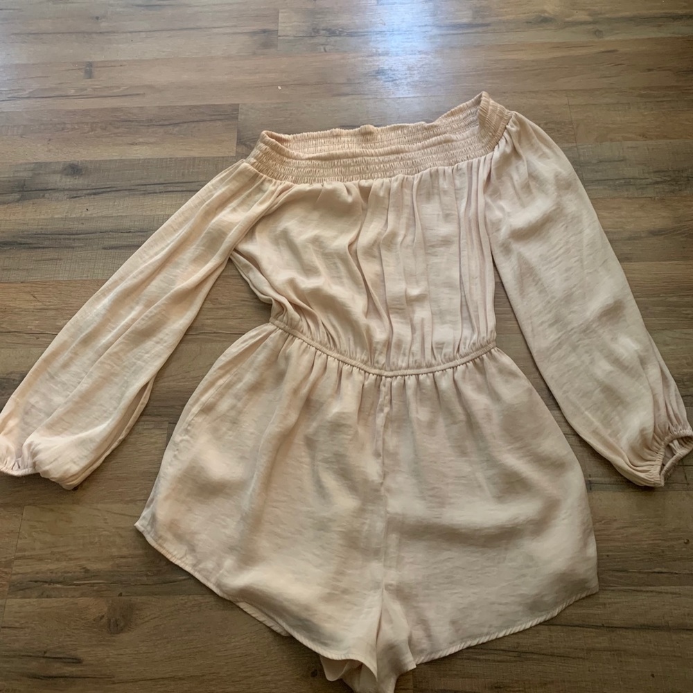 Forever 21 silky long sleeve romper